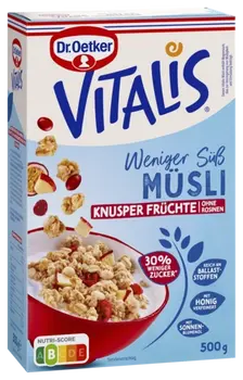Dr. Oetker Vitalis hrskavo voće sa 30% manje šećera