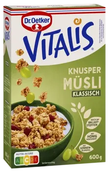 Dr. Oetker Vitalis hrskavi musli sa suvim grožđem i medom