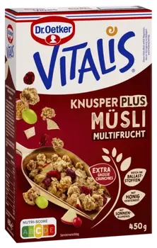Dr. Oetker Vitalis hrskavi musli sa sušenim komadićima voća