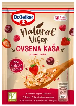 Dr. Oetker Natural Vibes ovsena kaša crveno voće