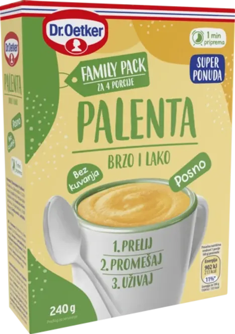 Dr. Oetker Palenta brzo i lako - Family pack