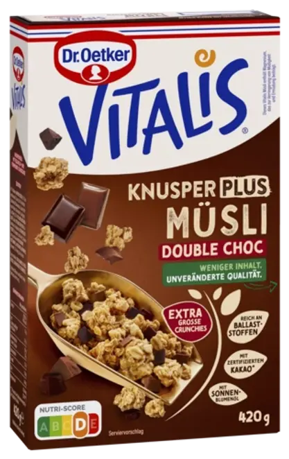 Dr. Oetker Vitalis hrskavi musli sa dve vrste čokolade