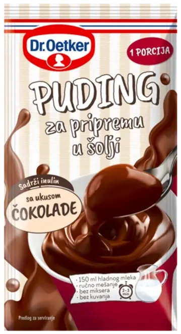 Dr. Oetker Puding za pripremu u šolji sa ukusom čokolade
