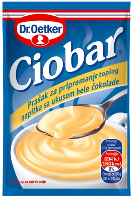 Dr. Oetker Ciobar topla čokolada bela