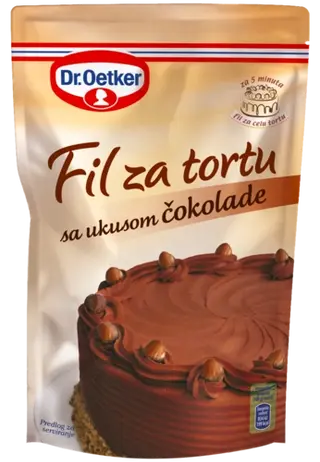 Dr. Oetker Fil za tortu sa ukusom čokolade (160g)