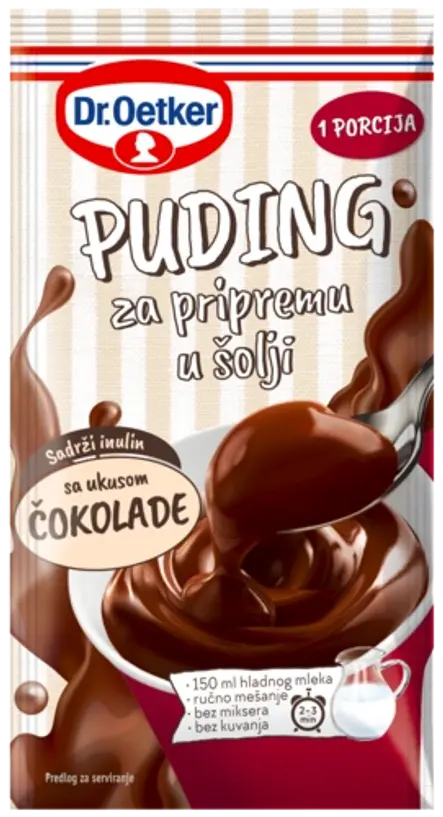 Dr. Oetker Puding za pripremu u šolji sa ukusom čokolade