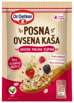 Dr. Oetker Posna ovsena kaša jagoda, malina, kupina