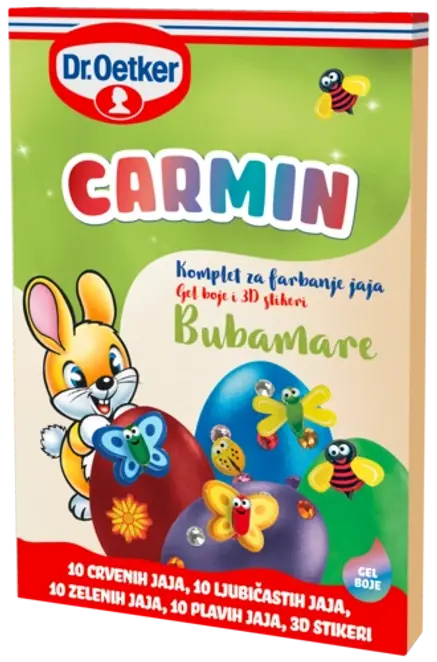 Dr. Oetker Carmin Bubamare komplet za farbanje jaja