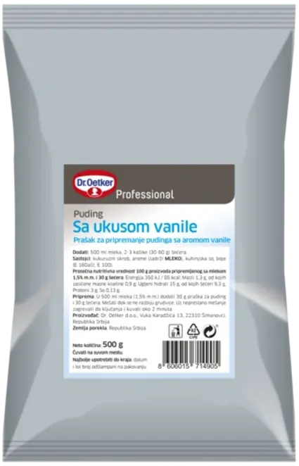 Dr. Oetker Puding sa ukusom vanile Professional