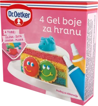 Dr. Oetker 4 gel boje za hranu