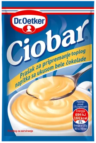 Dr. Oetker Ciobar topla čokolada bela