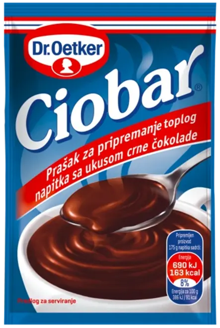 Dr. Oetker Ciobar topla čokolada crna