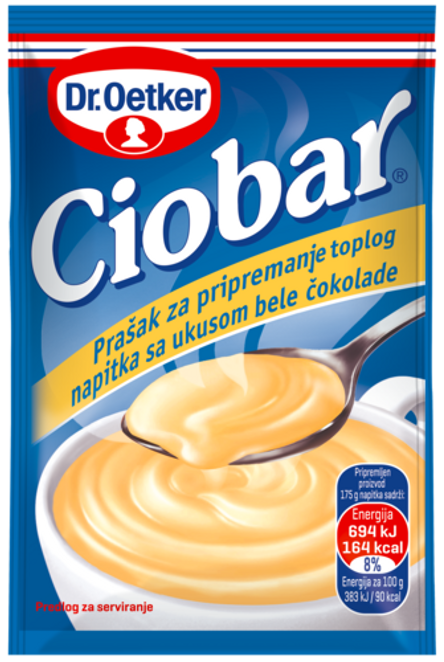 Dr. Oetker Ciobar topla čokolada bela