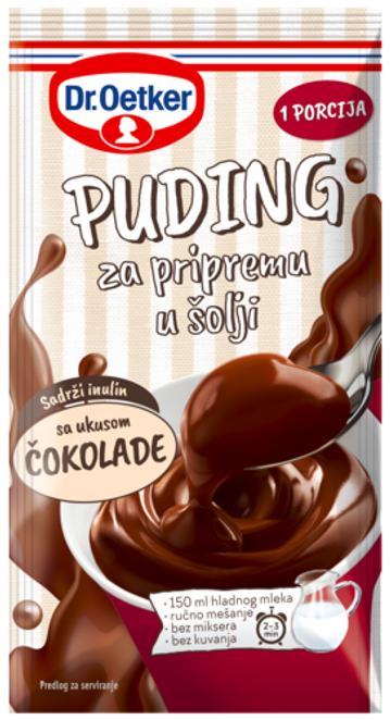 Dr. Oetker Puding za pripremu u šolji sa ukusom čokolade
