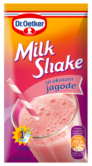 Dr. Oetker Milk shake sa ukusom jagode